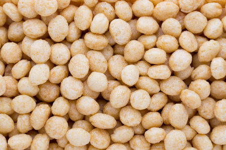 Corn flakes on the closeup as background.