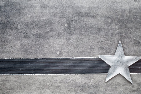 Christmas stars. Greeting card. Christmas pattern. Background on the gray color.の写真素材