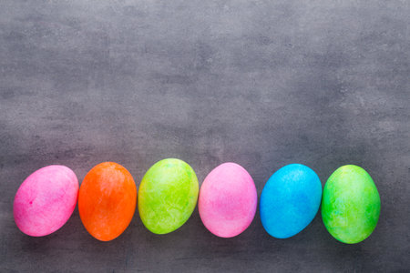 Easter eggs in the nest. Spring discount card.の写真素材