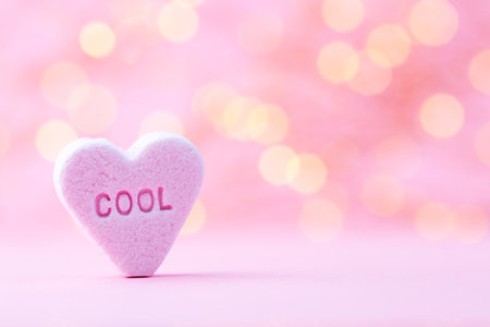 Hearts in the candy. Bokeh backgrung.の写真素材