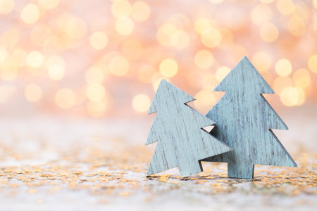 Vintage Christmas background with Christmas decoration.の写真素材