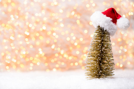 Christmas and new year gold theme background.の写真素材