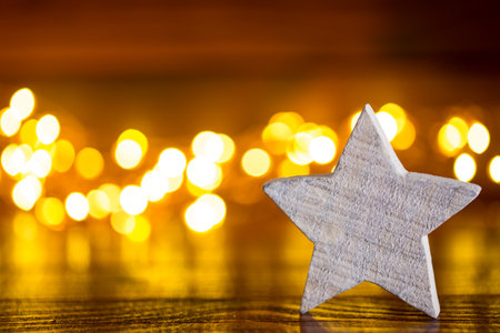Christmas background, greeting card. Xmas decoration.の写真素材