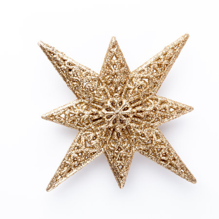 Christmas decor closeup on a white background. Isolated - Image