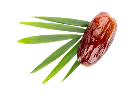 Dry dates isolated on whiteの写真素材