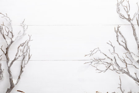 Vintage Christmas  with Christmas decoration.の写真素材