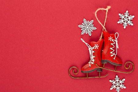 Christmas background. Star golden glitter. Holidays background, flat lay.の写真素材