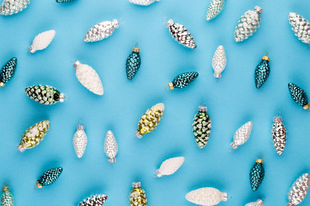 Christmas background. Star golden glitter. Holidays background, flat lay.の写真素材
