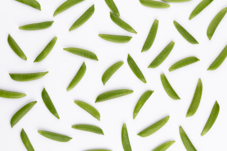 Pea isolated on a white background.の写真素材