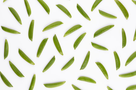 Pea isolated on a white background.の写真素材