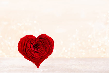 Valentines Day background with red rose hearts. Greating cards.の写真素材