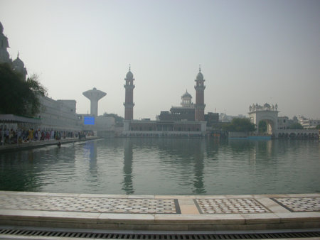 a view of golden temple, Amritsar, Indiaの写真素材