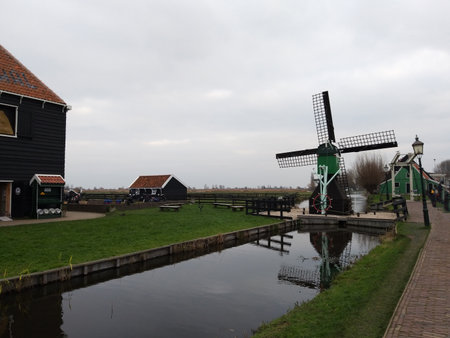 a farm in Netherlandsの写真素材