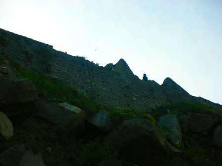 a hiking adventure u in mountainsの写真素材