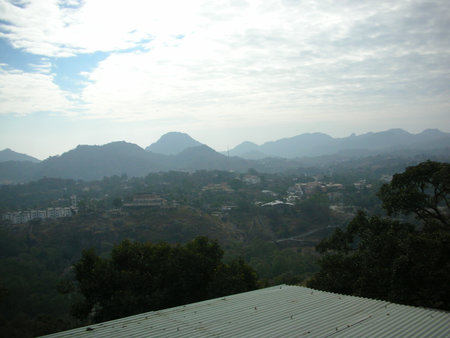 mountain view from a vantage pointの写真素材