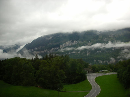 hiking into the mountain rangesの写真素材