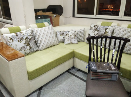 furniture set in a roomの写真素材