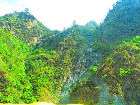 the mountains ranges in rural areaの写真素材