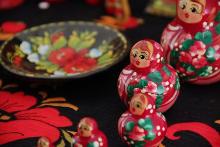 russian souvenirsの写真素材