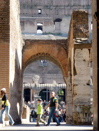 Rome, Italy - May 1, 2008: Roman Coliseum  in May daysのeditorial素材