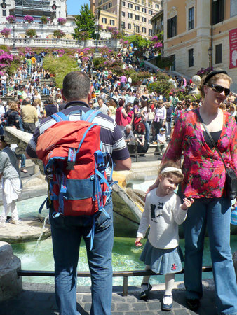 Rome, Italy - May 1, 2008: Blossoming Spanish Steps in May daysのeditorial素材