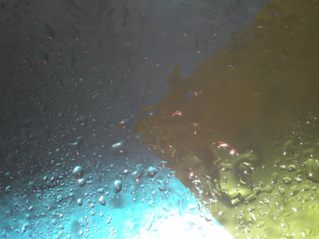 Abstraction. Plays with water and optical illusionsの写真素材