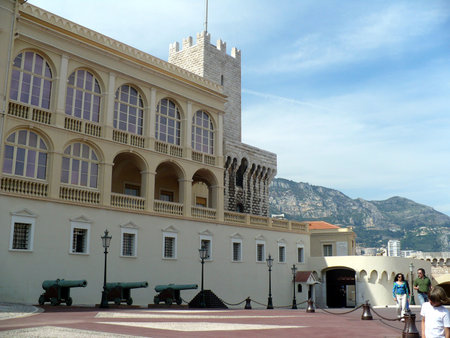 Monaco-Ville, Monaco - May 4, 2008: Prince`s Palace of Monaco  のeditorial素材