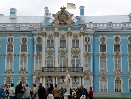 Saint Petersburg, Tsarskoye Selo, Russia - May 6, 2009: Catherine Palaceのeditorial素材