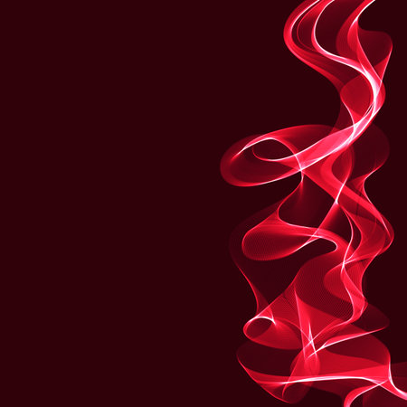 Abstract background with waved  ribbons and space for your textのイラスト素材
