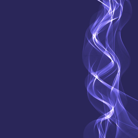 background with glowing ribbonsのイラスト素材