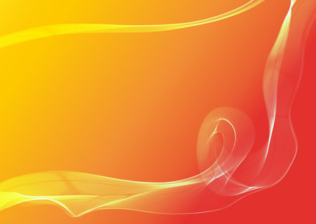 Abstract background with wavy ribbons and space for your textのイラスト素材