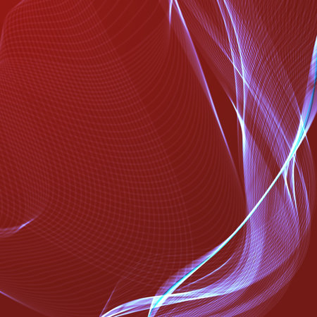 Abstract background with wavy ribbons and space for your textのイラスト素材
