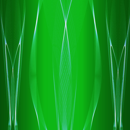 Abstract green background with light blue stripesのイラスト素材