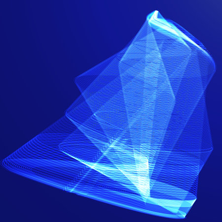 Abstract blue background, illustration design colorのイラスト素材