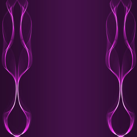 Abstract purple background with glowing stripesのイラスト素材