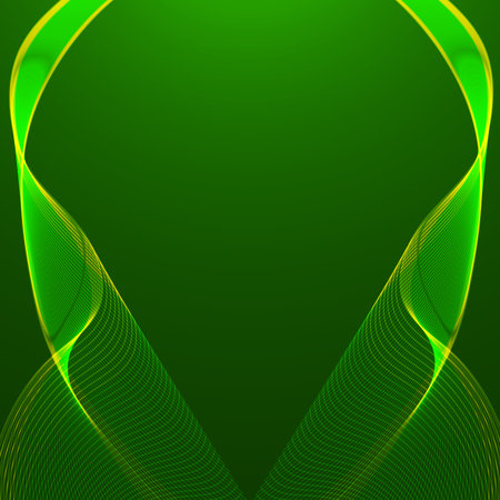 Abstract green vector background with light stripesのイラスト素材