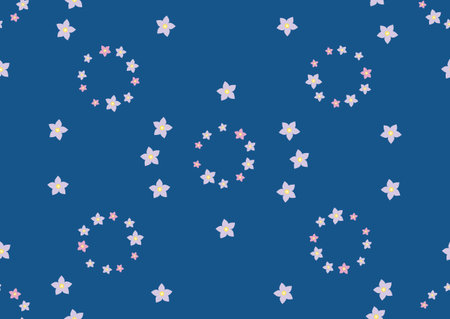 Stars in circular patternのイラスト素材