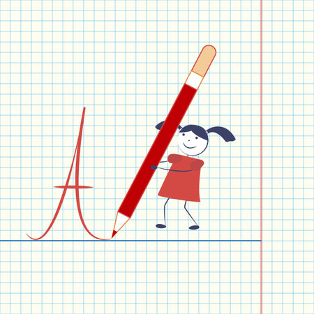 Happy Teacher's day card design.のイラスト素材