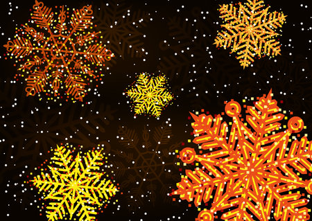 Abstract Christmas winter designのイラスト素材