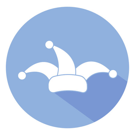 Clown hat, April Fool's Day icon illustration.のイラスト素材