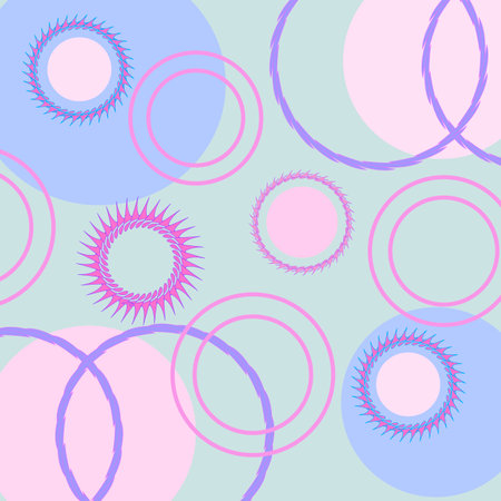 Abstract blue background with circles. Vector illustrationのイラスト素材