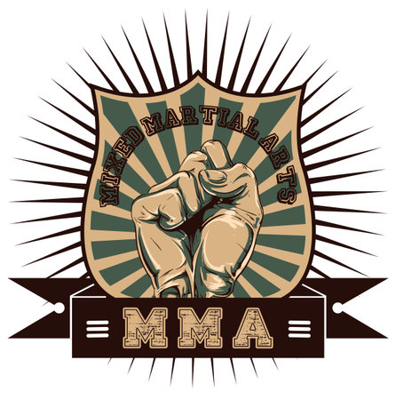 Mixed martial artsのイラスト素材