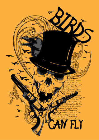 Birds can fly のイラスト素材