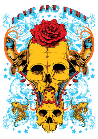 Love and pride のイラスト素材