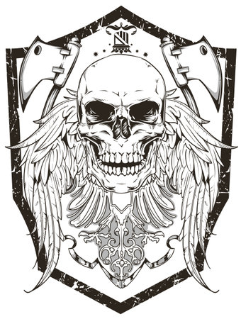 Warrior emblemのイラスト素材