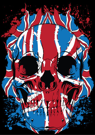 United skullのイラスト素材