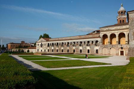 Palazzo Ducale Mantua outdoor area, Italy - June 20, 2011のeditorial素材