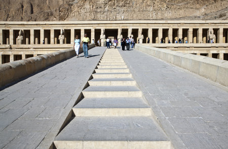 Egypt, Qurna area, the  Al Deir Al Bahari temple