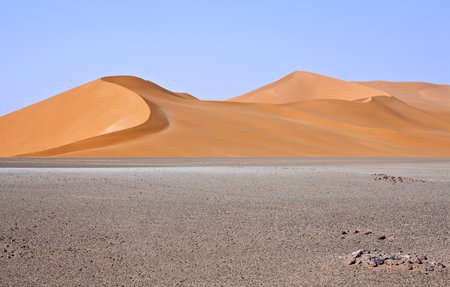 Libya,Sahara desert,the Ubari dunes areaの写真素材