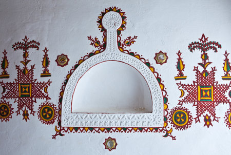 Ghadames, Libya - April 21, 2009: Decoration of a Berber house in the old medinaのeditorial素材